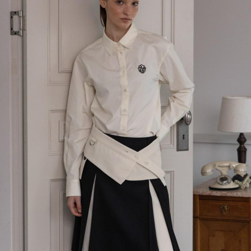 

AMARI ROMATA Cream Wool Belt Free