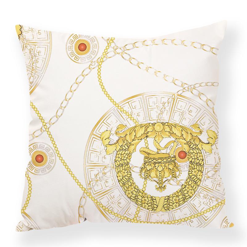 Retro Animal Chain Mixed Elements Digital Printing Pillow Case Car Waist Pillow