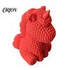 Mini Aesthetic Room Accessories 3D Printed Unicorn Figurine with Knitted Texture, Cute Compact Texture Decorations Animal Statue, Creative Desktop