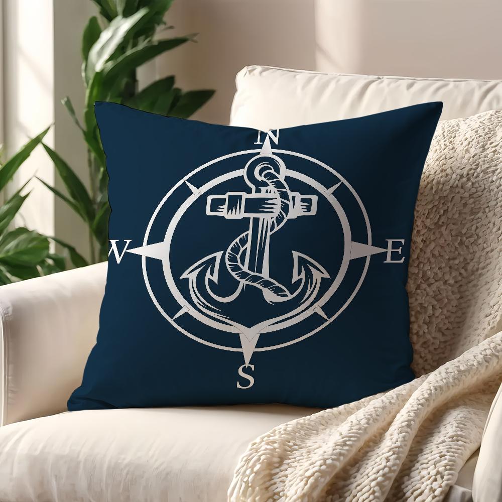 Navigation Ship Anchor Cushion Cover Decoration Room Shop Car Best Home Office Coffee Pillow Sofa Printing Nordic Simplicity Hit
