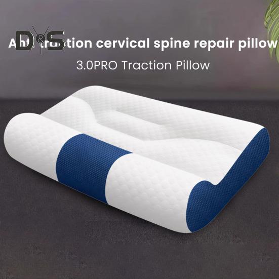 Nackenkissen aus Memory-Schaum zur Linderung von Nackenverspannungen, verstellbares orthopädisches Sandwich-Kissen, weiches, atmungsaktives Nackenkissen für alle Altersgruppen