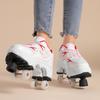 Boys Girls Student Edition Roller Skates Adult Children's Walking Roller Skates with Telescopic Wheels