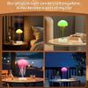 LED Jellyfish Lamp RGB Gradient Jelly Fish Light with Dancing Legs and Touch Sensor Rechargeable Cute Desk Lamp for Bedrooms,  (Hanging + Base)
