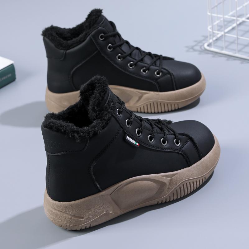 Winter Short Plush Boots Casual Thick Bottom Women Sneakers Designer Woman Flat Snow Boots Warm Woman's Ankle Boots Botas Mujer