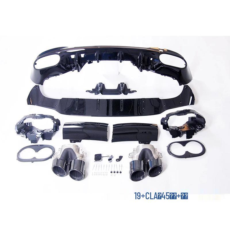 Compatible Rear Quad Exhaust Tailpipe for Mercedes-Benz CLA200/CLA260/AMG CLA45/CLA35