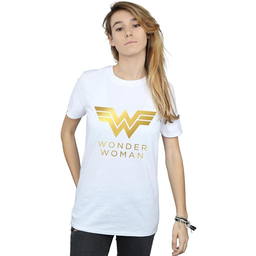 DC Comics Womens/Ladies Wonder Woman 84 Golden Logo Cotton Boyfriend T-Shirt