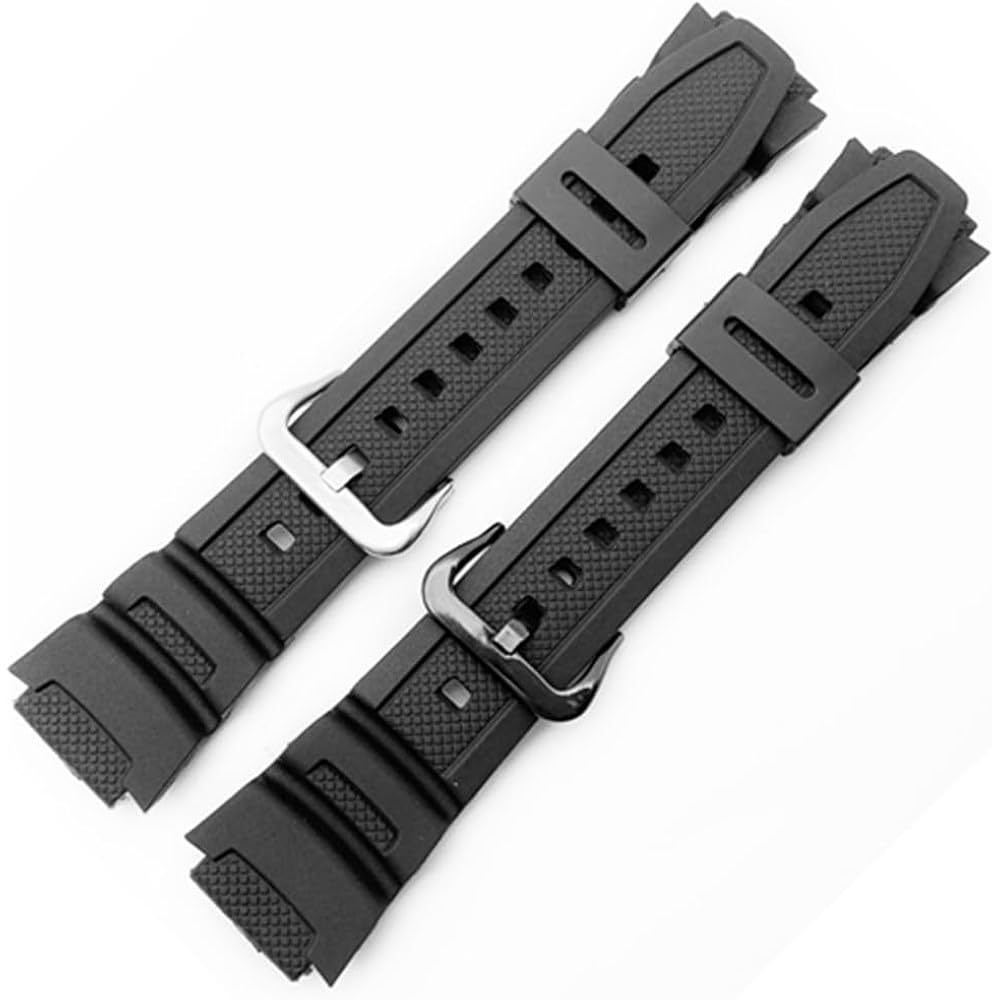 for Casio Replacement Band Silicone Material Mounting Width 18mm Diving Waterproof Rubber Strap R...