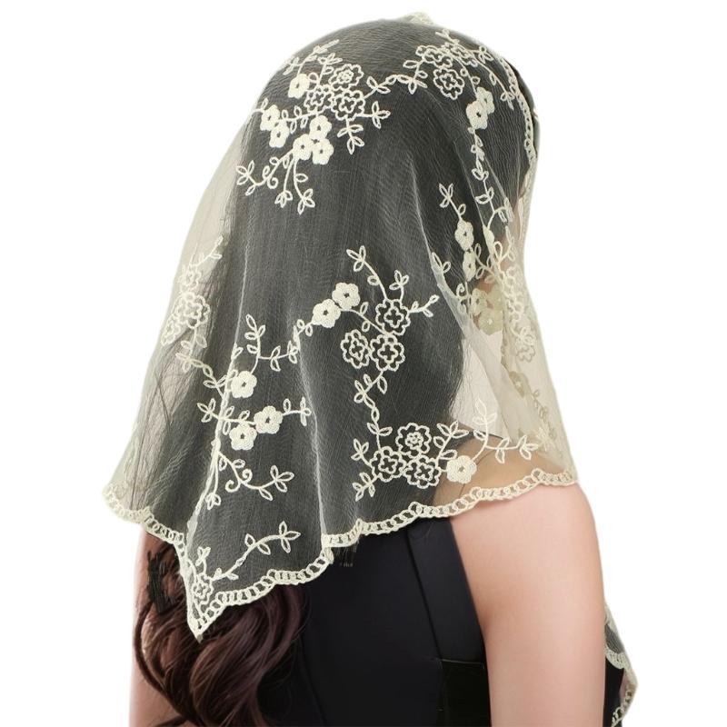 

Sturdy Round Head Scarf Breathable Polyester Material Machine Washable For Work Event Casual Outings бежевий