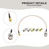 Premium 150mm For SMA Male to BNC Male Cable with 5 Piece Coaxial Adapter Set for Reliable Wireless Connections