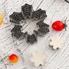 9-Piece 430 Stainless Steel Snowflake Cookie Cutter Set for Christmas Cookies, Biscuits, and Fondant Cakes