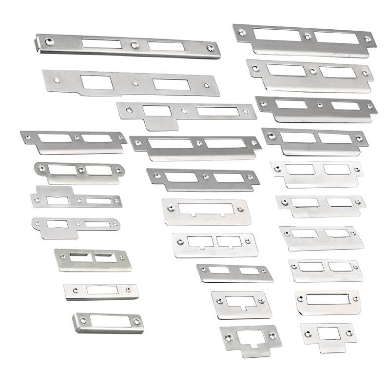 Door Lock Plate Clip Stainless Steel for Gate Home Bedroom Bathroom Door Hardware HA1021 H