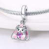 Cute Animal Bear Rhino Koala Charm Pendant Beaded Bracelet Jewelry Accessories