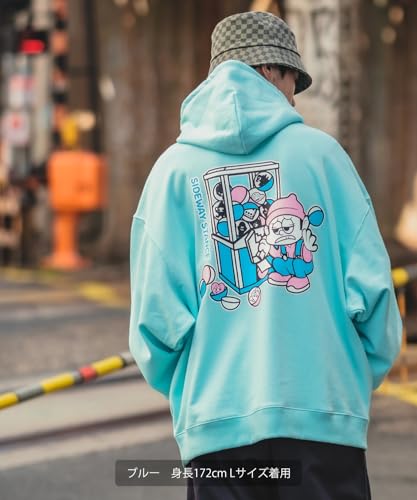 IMPROVES SIDEWAYSTANCE Men's Pullover Fleece Hoodie, Black, 70175