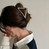 Triangular Metal Hair Grab Clip Female Large Shark Clip Back Head Disc Hair Clip Headgear Hairpin 2025 High-end