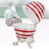 Enameled Easter Egg Trinket Box Jewelry Box Metal Crafts Desktop Decoration Gifts