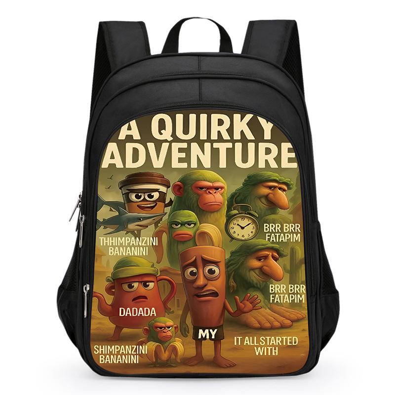 Drewniany Patyczak Plecak AI dla Chłopców, Klasy 1-3