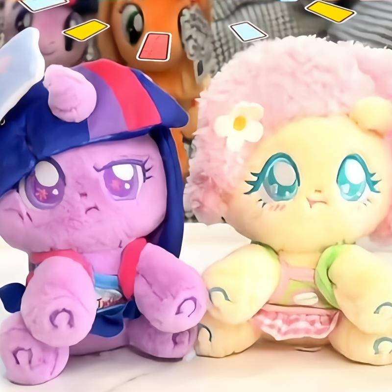 New REESEE TOYS My Little Pony Holiday Series Anime Pinkie Pie Plush Doll Bag Pendant Stuffed Collection Trendy Blind Box Gift