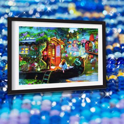 Diamond Painting Cartoon Boat Embroidery Store Cross Stitch Diamond Mosaic Fairy World Kids Room