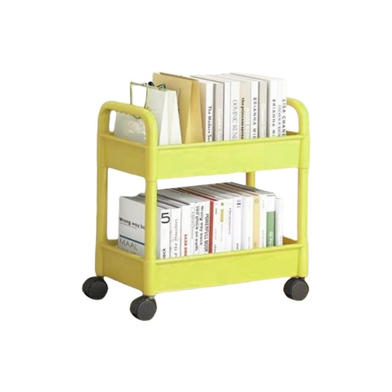 

Convenient Movable Shelving Unit with Elegant Color Portable Push Cart for Streamlineds Storage in Any Setting жовтий