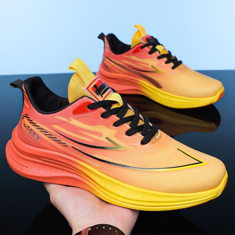 New breathable ice silk mesh shoes men's sports and leisure shoes men's shoes versatile Korean version travel shoes running shoes trendy shoes