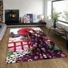 Japanese girl in Kimono Cherry Blossom Pattern Carpet for Living Room Bedroom Sofa Home Decor Non-slip Floor Mat Luxury Gift