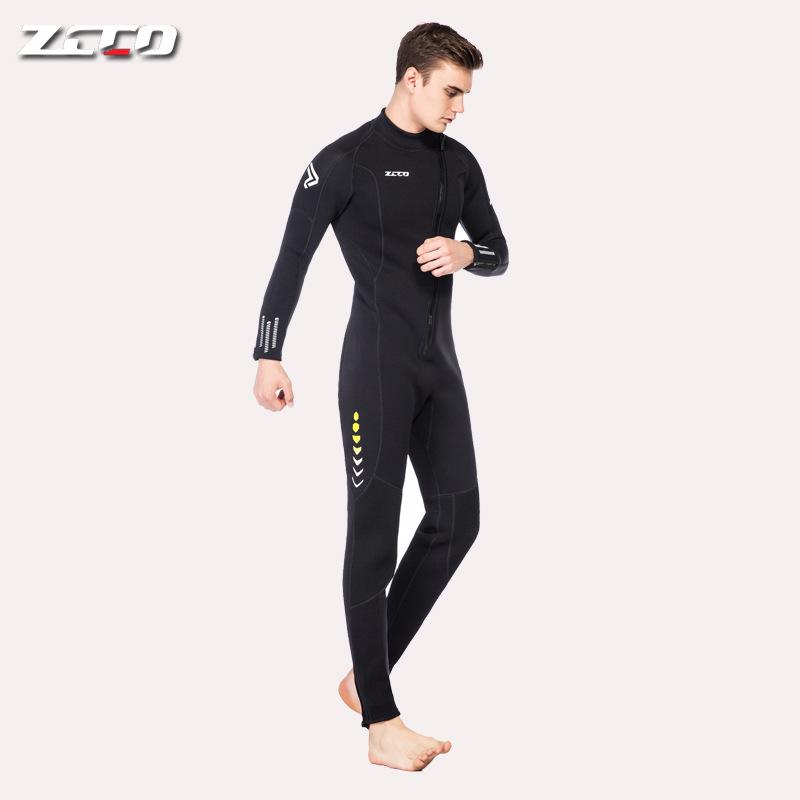 Combinaison intégrale ZCCO 3 mm Unisexe – Combinaison Chaude pour la Plongée, la Natation et le Surf avec Protection Solaire