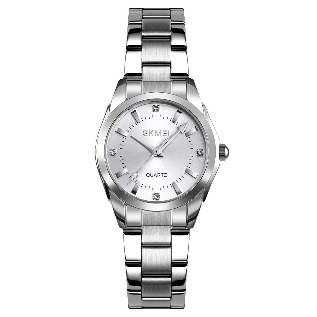 SKMEI 1620 Luxury Stainless Steel Quartz WristWatch for Women Waterproof Elegant Dress Watch Beautiful Gift Straps Unique
