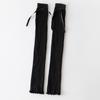 Women Harajuku Gothic Ribbed Knit Leg Warmer Socks Japanese Sweet Ribbon Bowknot Lettuce Ruffled Hem Foot Cover Stocking