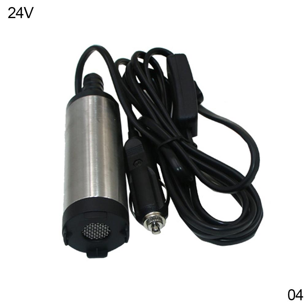 12L/min 12V 24V DC elektrické ponorné čerpadlo nafta palivo voda olej auto kempování rybaření ponorné hliníkové slitinové přečerpávací čerpadlo