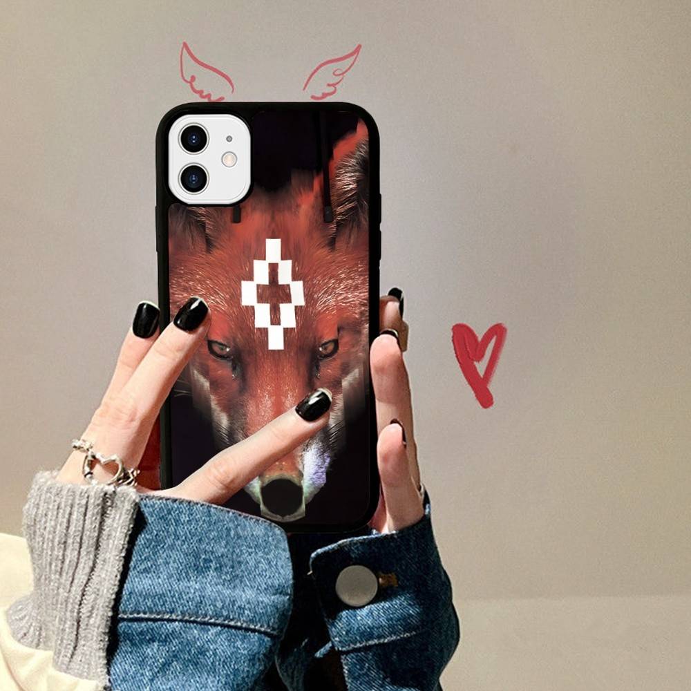 M-MARCELO B-BURLON PC+TPU Telefoonhoesje Voor IPhone 17 16 15 14 13 12 11 Pro Max Plus Kawaii Cartoon Cover