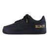 Nike Air Force 1 PU Abrasion Resistant Balance Low top Skateboard Shoes Unisex Black Gold CW2288-001(TEAM55-)