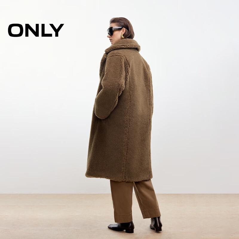 ONLY Women's 2025 Fall Double-Breasted Teddy Coat
