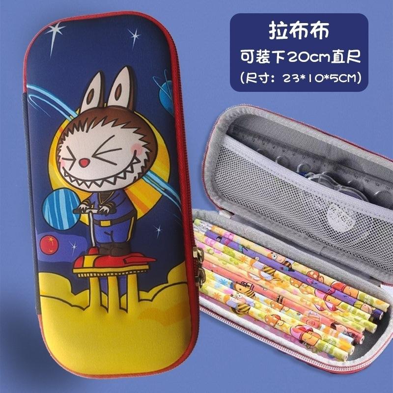 3D three-dimensional cartoon stationery box children's pencil case kindergarten large capacity primary school cheap pencil case