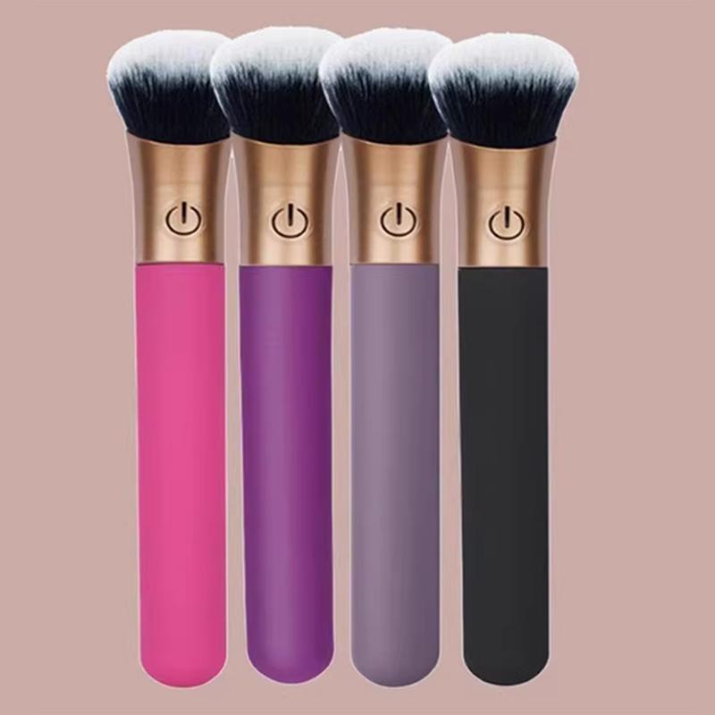 Electric Cosmetic Brush Foundation Blush Loose Powder Brush Beauty Tools Washable Vibration Rechargeable Makeup Brush Tools