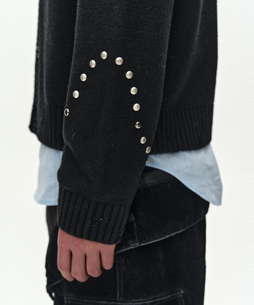Adsb Andersson Bell Roghen Studded Cardigan (Black)