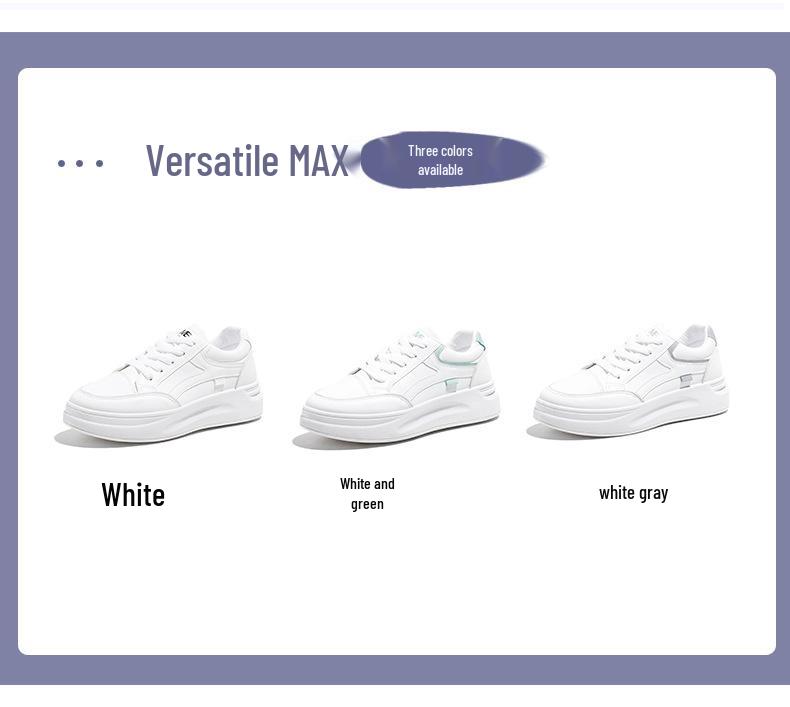 2024 Women's Breathable White Casual Sneakers