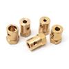 2–8mm Brass Hexagonal Coupling Adapter – Car Tire Axle Sleeve Connector