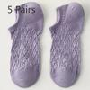 5 Pairs of New Female Spring and Summer Sweet Short Boat Socks