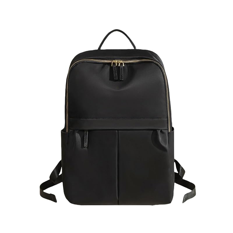 

[Ladyfan] backpack ladies Adult fashionable lightweight commute Commuting to school pc waterproof nylon large capacity bag Fashionable Popularity