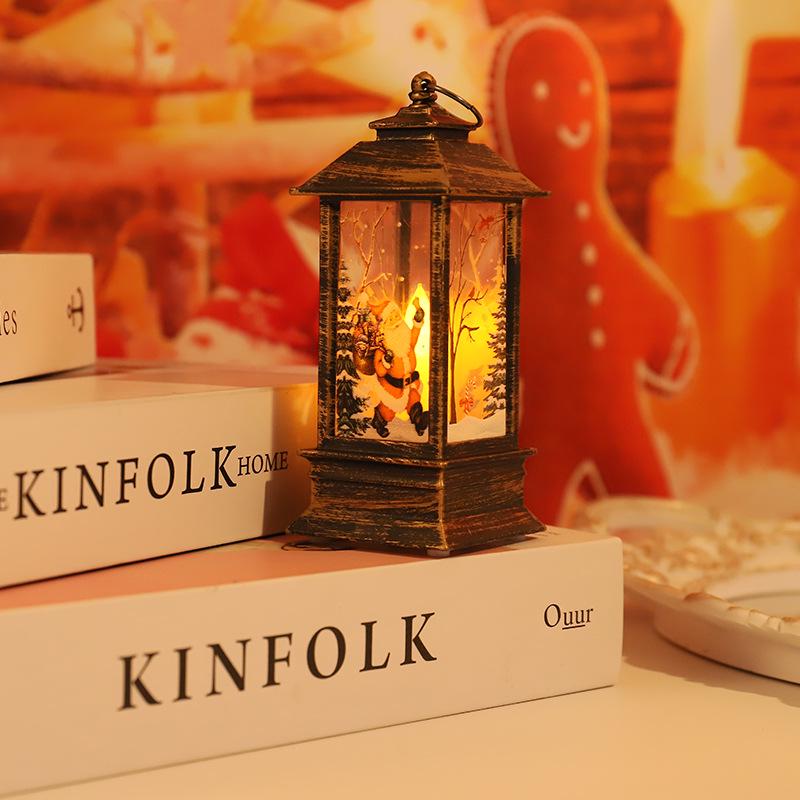 Christmas Snowman Wind Lantern: Decorative Night Light & Desktop Ornament