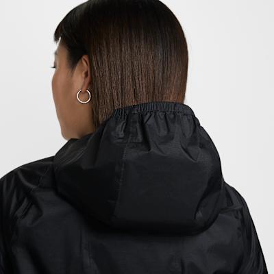 Nike Jackets Women's Black/Mountain Peak White Hooded Moderate Hard Sh