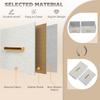 Boucle Chest of Drawers, 8 Fabric Drawers Storage Organiser with Charging Station, 2 USB and 2 AC Ports, Steel Frame, Fabric Dresser for Living Room