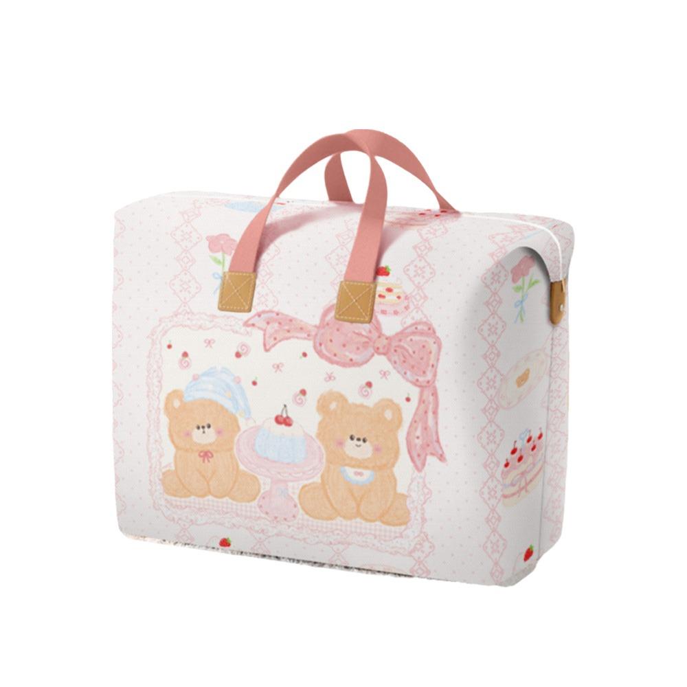 Non-woven Fabric Clothes Quilt Storage Bag Cartoon Moving Packing Bag Luggage Storage Bag  Blanket