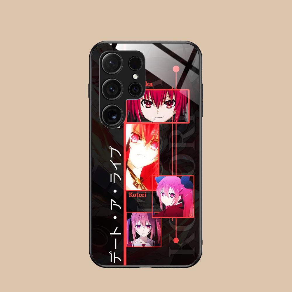 Date a Live Kotori Itsuka Glas Handyhülle für Samsung Galaxy S26 S25 S24 S23 S22 S21 S20 Note20 Plus FE Ultra Cover