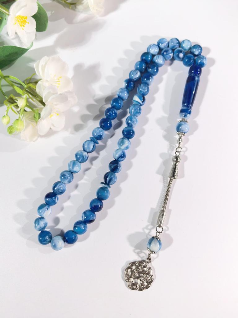 Handmade Resin Prayer Beads - Muslim Rosary with Handheld Beaded Design