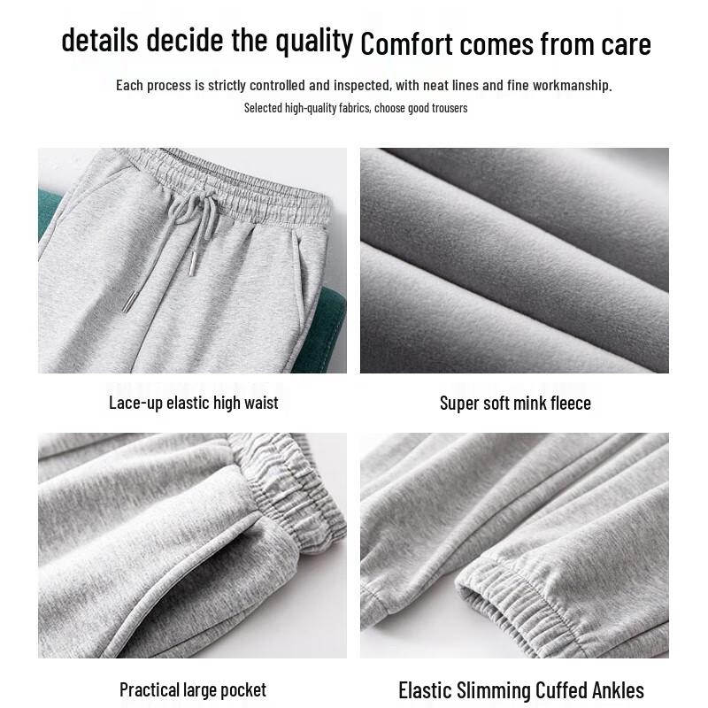 FitonTon Women's Drawstring Tapered Sweatpants