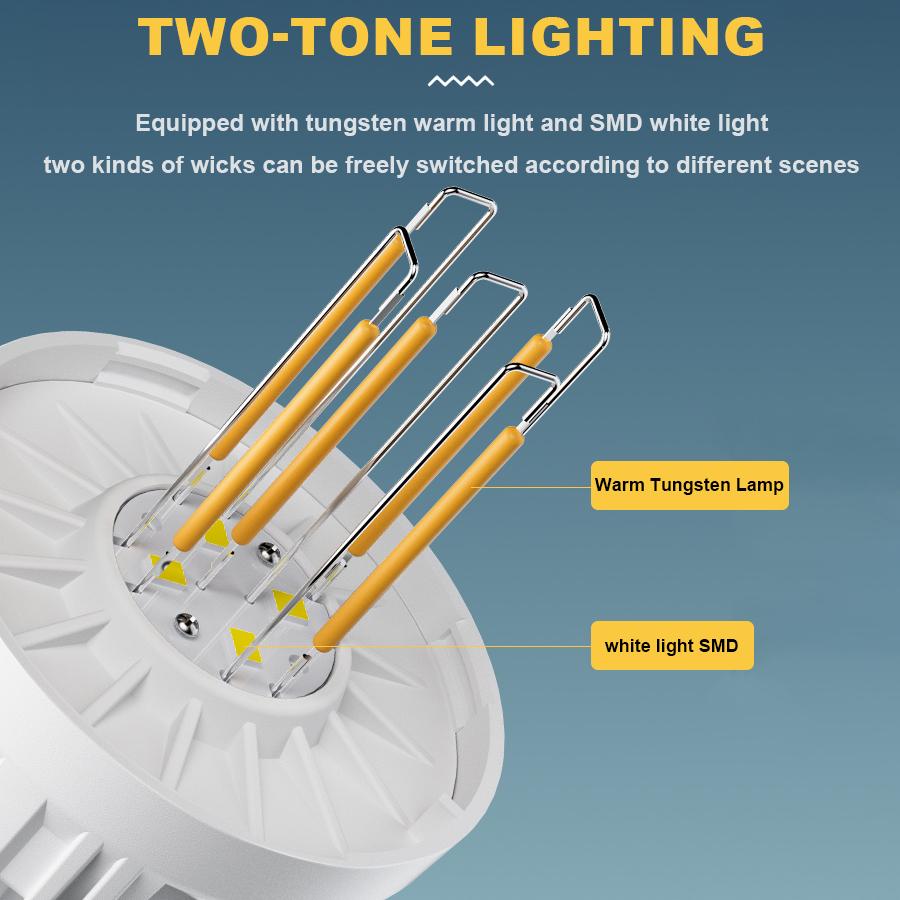 Super Bright Outdoor USB Rechargeable LED Lamp Bulbs Emergency Light Hook Up Camping Fishing Portable Lantern Night Lights