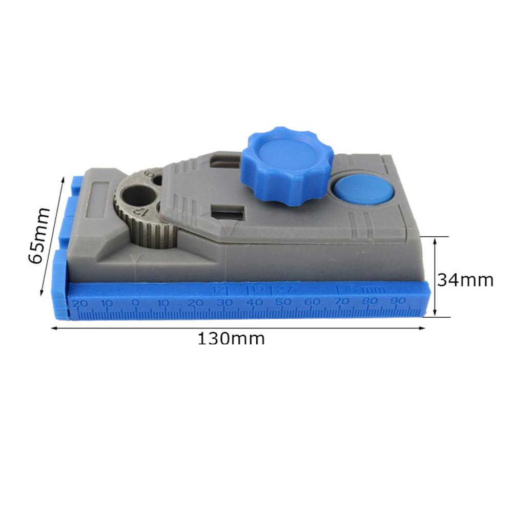 130*65*34mm 5.12*2.56*1.34 In Drill Locator Adjustable Drilling Jig Tool Pocket Hole Jig Depth Adjustment Scale