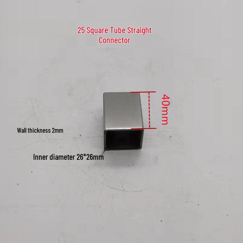 Stainless Steel 25x25 Square Tube Tee Connector for Shelving Display Racks