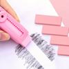4-piece Extendable Pencil Eraser Set - Made of Soft Rubber and PVC, Adjustable In Length, Rectangular Shape